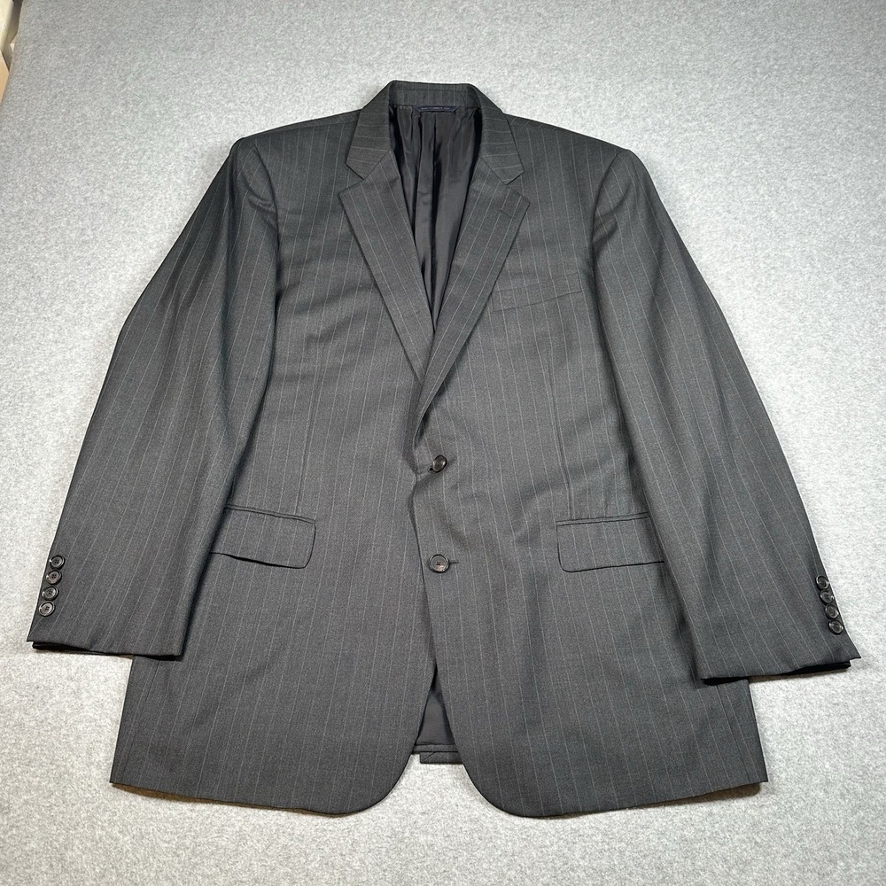 Brooks Brothers Golden Fleece Madison Wool Pinstripe Blazer 46L Italy NOTE
